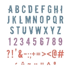 Sizzix Thinlits by Seth Apter - Typography